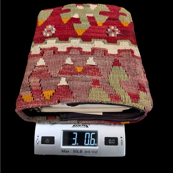 VTG RARE 1982 Claudia Tres Jolie Planner Agenda Book Kilim Carpet w/Leather - Picture 10 of 16